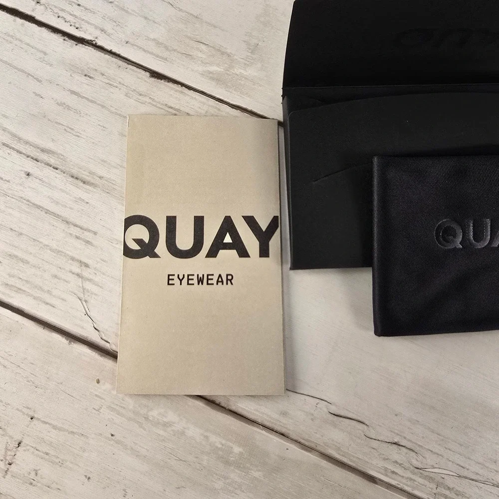 NEW Quay Australia High Key Mini Sunglasses BLK‎ Fade Aviator QC-000268-BLK/FADE